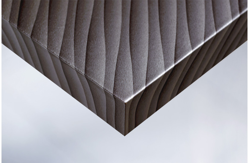 Интерьерная плёнка COVER STYL' "Металлик" U14 Grey wales серые волны (30м./1,22м/220 микр.)