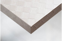 Интерьерная плёнка COVER STYL' "Кожа" X10 Squares white квадраты белые (30м./1,22м/360 микр.)