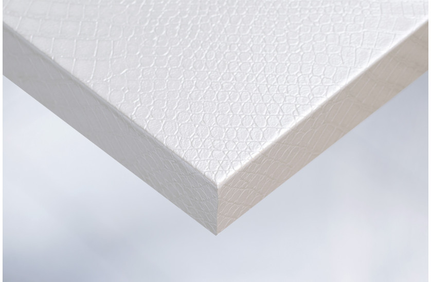 Интерьерная плёнка COVER STYL' "Кожа" X11 белая крокодил